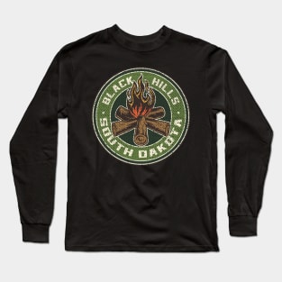 Black Hills South Dakota Campfire Long Sleeve T-Shirt